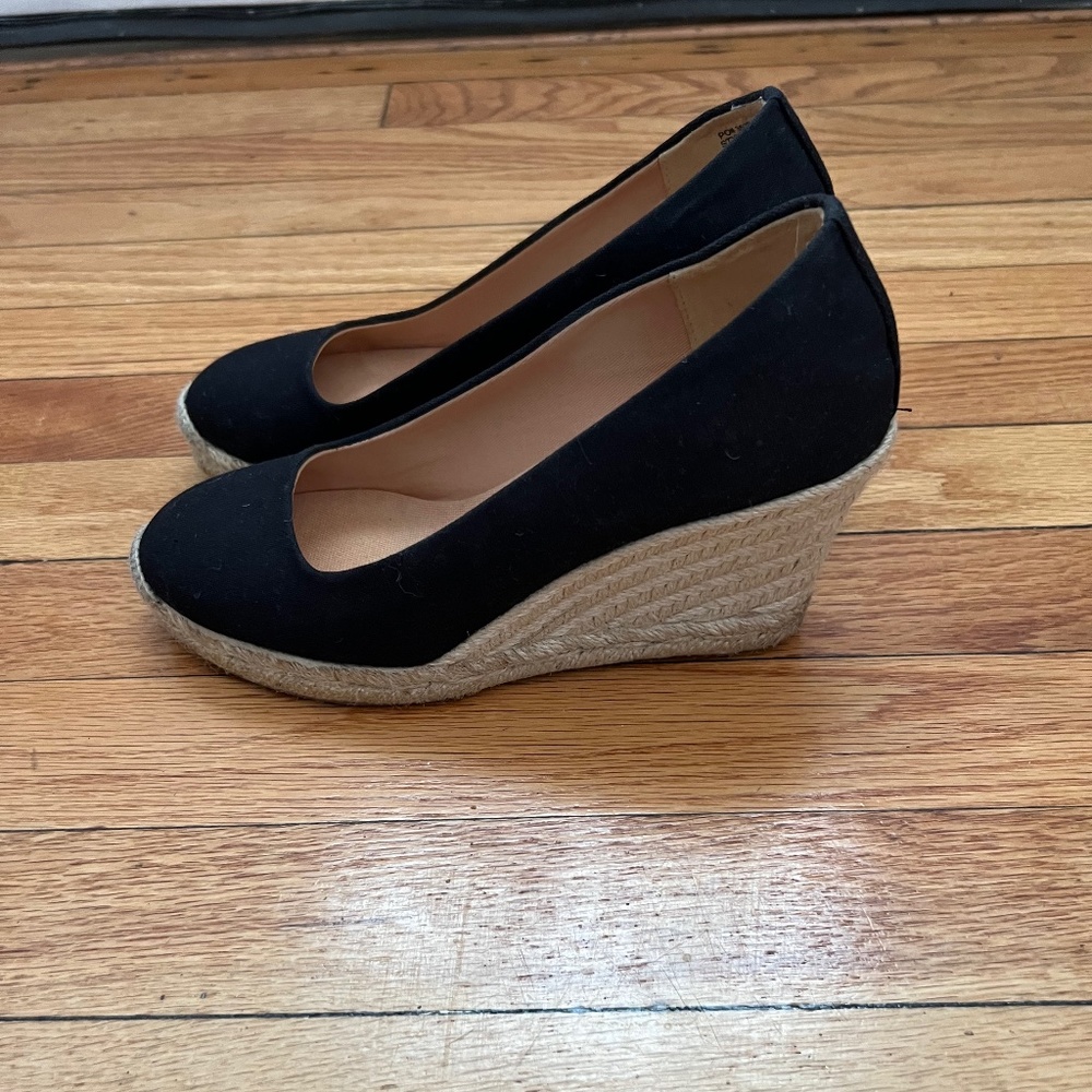 J Crew Factory wedge espadrille shoes size 6